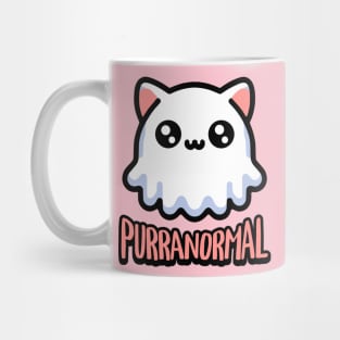 Purranormal! Cute Ghost Cat Pun Mug